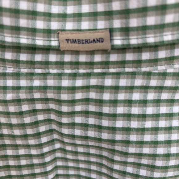 Timberland Men's Green Plaid Button Down Shirt Size M - Picture 6 of 10